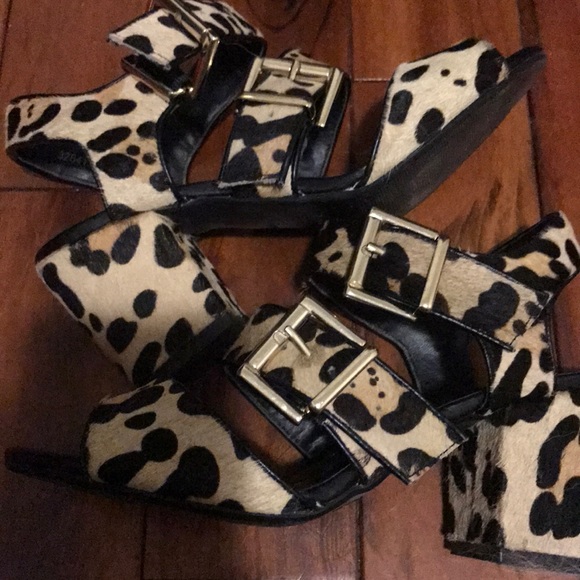 new look leopard print sandals
